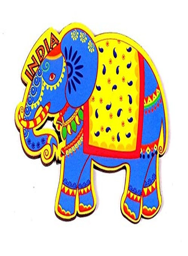 India Souvenir Wooden Fridge Magnet -Elephant,Perfect Souvenir for Gifting